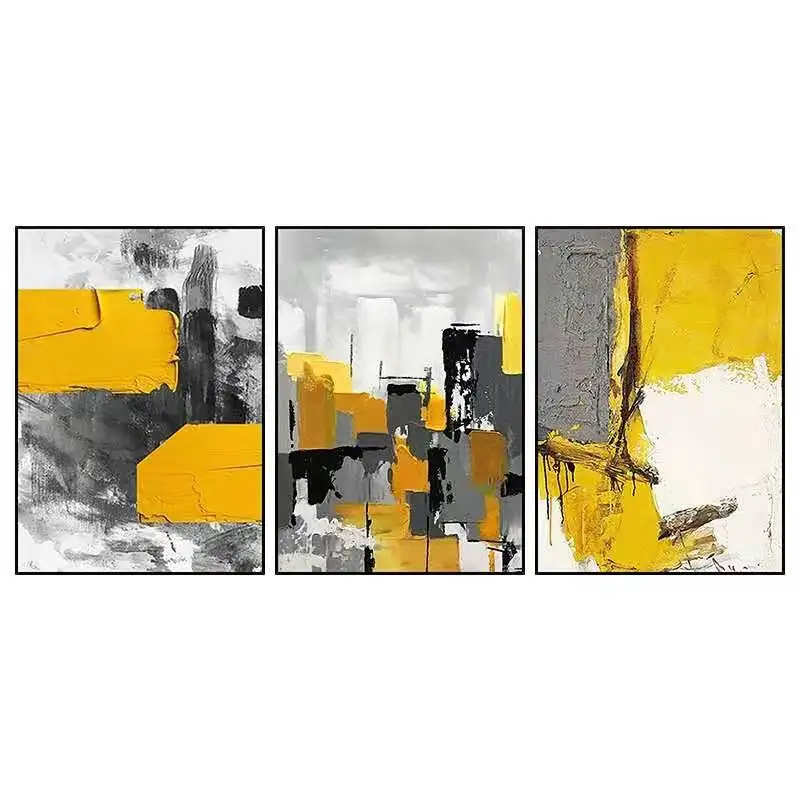 
Chinese factory frame DIY Abstract Canvas Oil Paintings for living room 