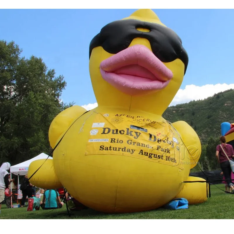 20ft 10m inflatable yellow duck cartoon float giant inflatable rubber duck for sale