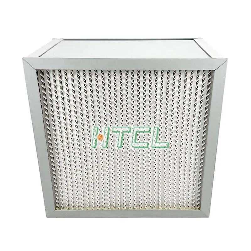 High Capacity Box Style Deep pleated Separator Laminar Flow Hood 99.99% H13 H14 Hepa Air Filter For Clean Room
