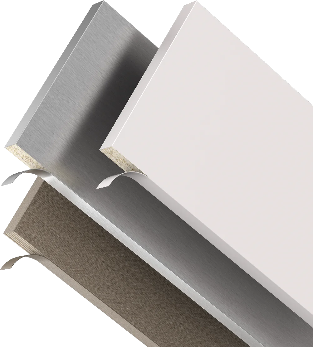 Trade Assurance Asian popular 22*1mm high gloss board PVC edge banding for furniture