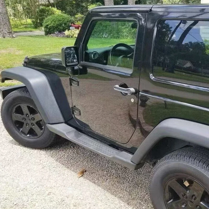 VISHN Original 2 4 Door Side Step Off-Road Car Auto Accessories Side step running board For Jeep Wrangler JK 07-17