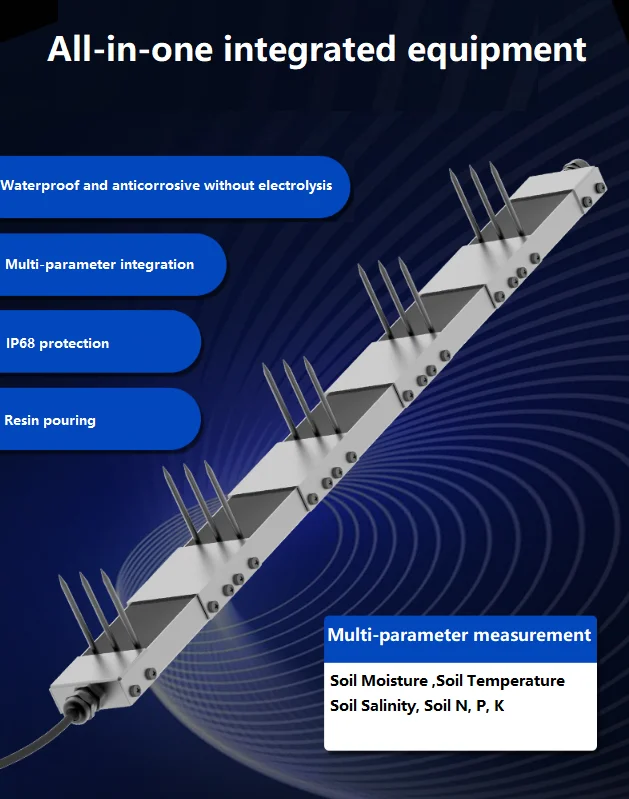 RS485 LORA LORAWAN GPRS 4G AGRICULTURE SOIL MOISTURE AND EC SENSOR