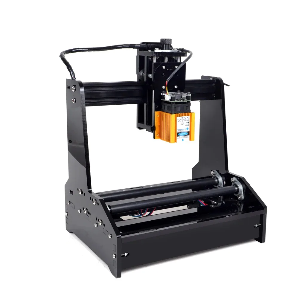 Rotation Laser Engraving Machine Useful for stainless steel wood Dog Tags Mugs Bottles Logo Printer Working on Cambered Material