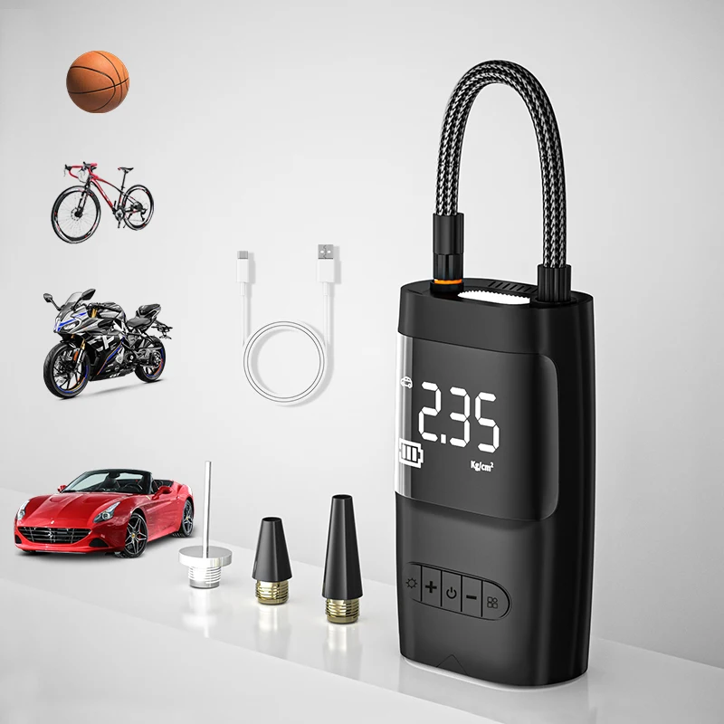 Tire Inflator Portable Air Compressor for Car-150PSI Portable With Digital Gauge Auto Shutoff Air pump for car Tires Bicycle