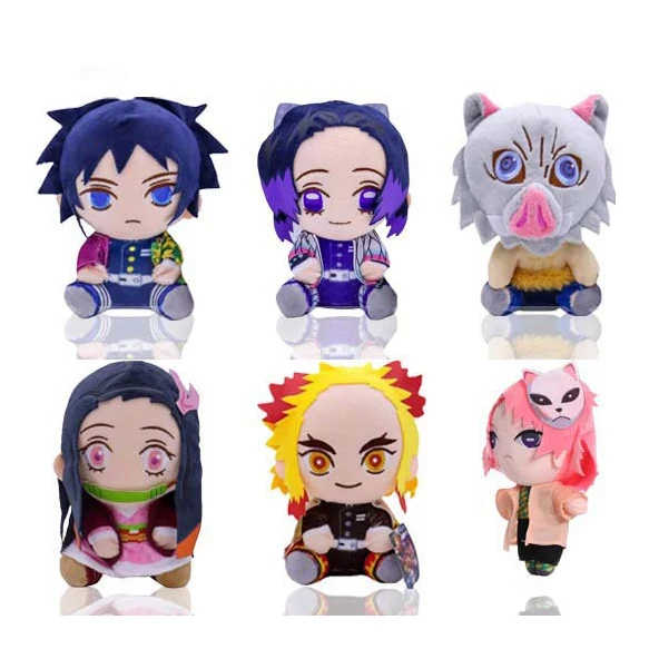 Wholesale Cute Peripheral Cartoon Toys 12 Full Set Of Demon Slayer Blade Plush Dolls
