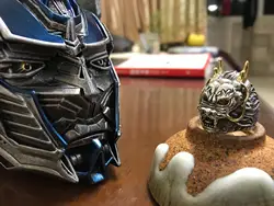 Creative Ashtray Anime personality flower pot ornaments send boyfriend gift Transformers Optimus Prime head ornaments