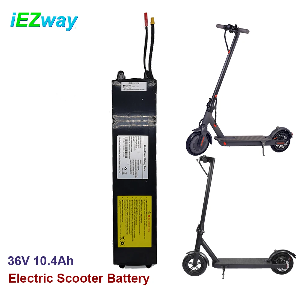 iEZway Dropshipping UK EU USA Warehouse 350W Motor Two Wheel Foldable Adult 10S3P 36V 10.4AH Electric Scooter Battery