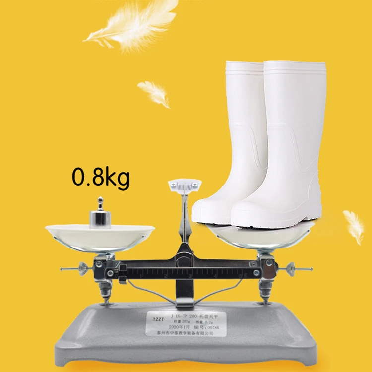 White Anti Slip Waterproof Botas Sanitarias Food Industrial Canteen Kitchen Chef Restaurant Safety Eva Foam Sanitary Boots Man