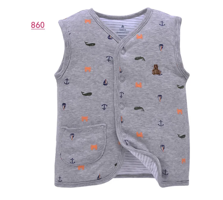 
New autumn and winter new product newborn plus cotton warm vest baby vest baby clothes 