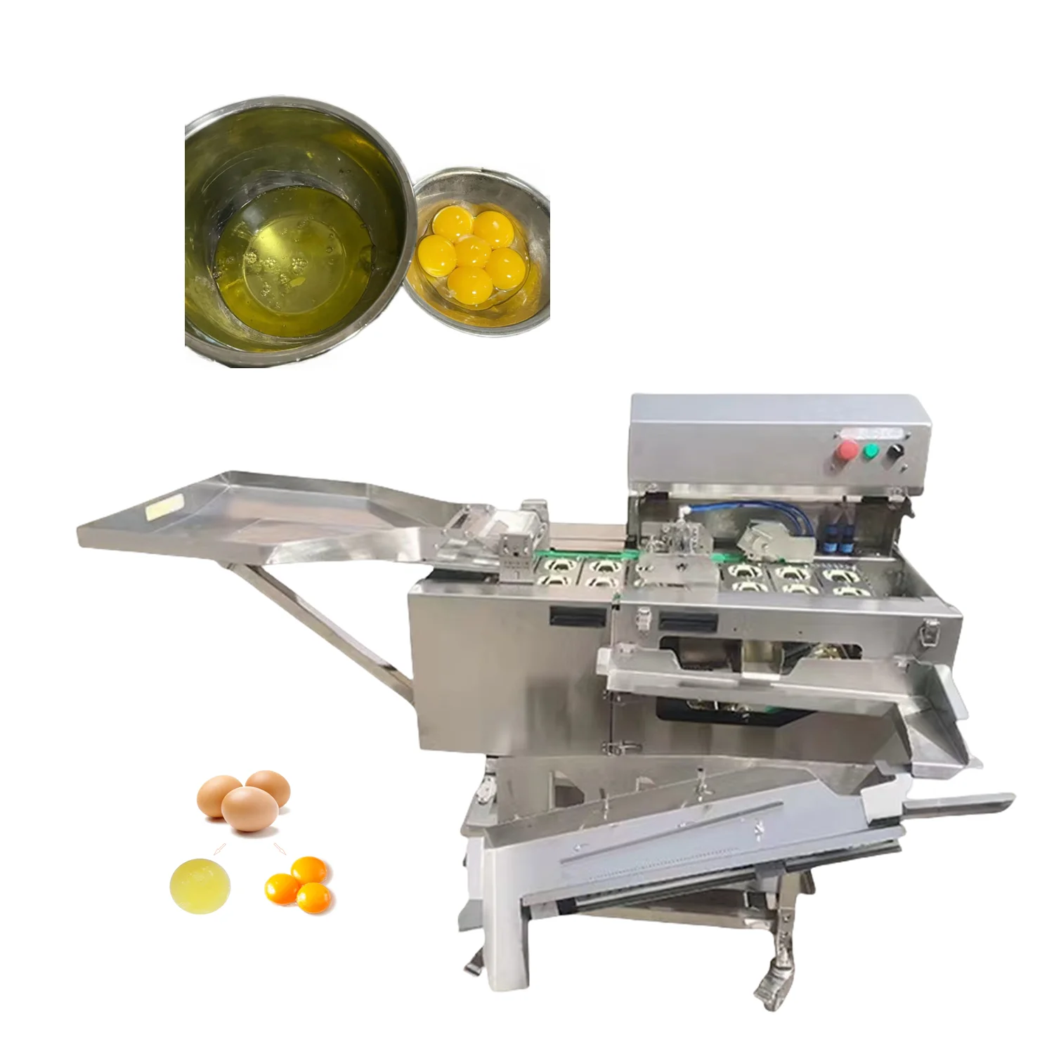 New Automatic Single Row Breaker Crack Price Separator Chicken Break Machine White And Yolk Separate separator