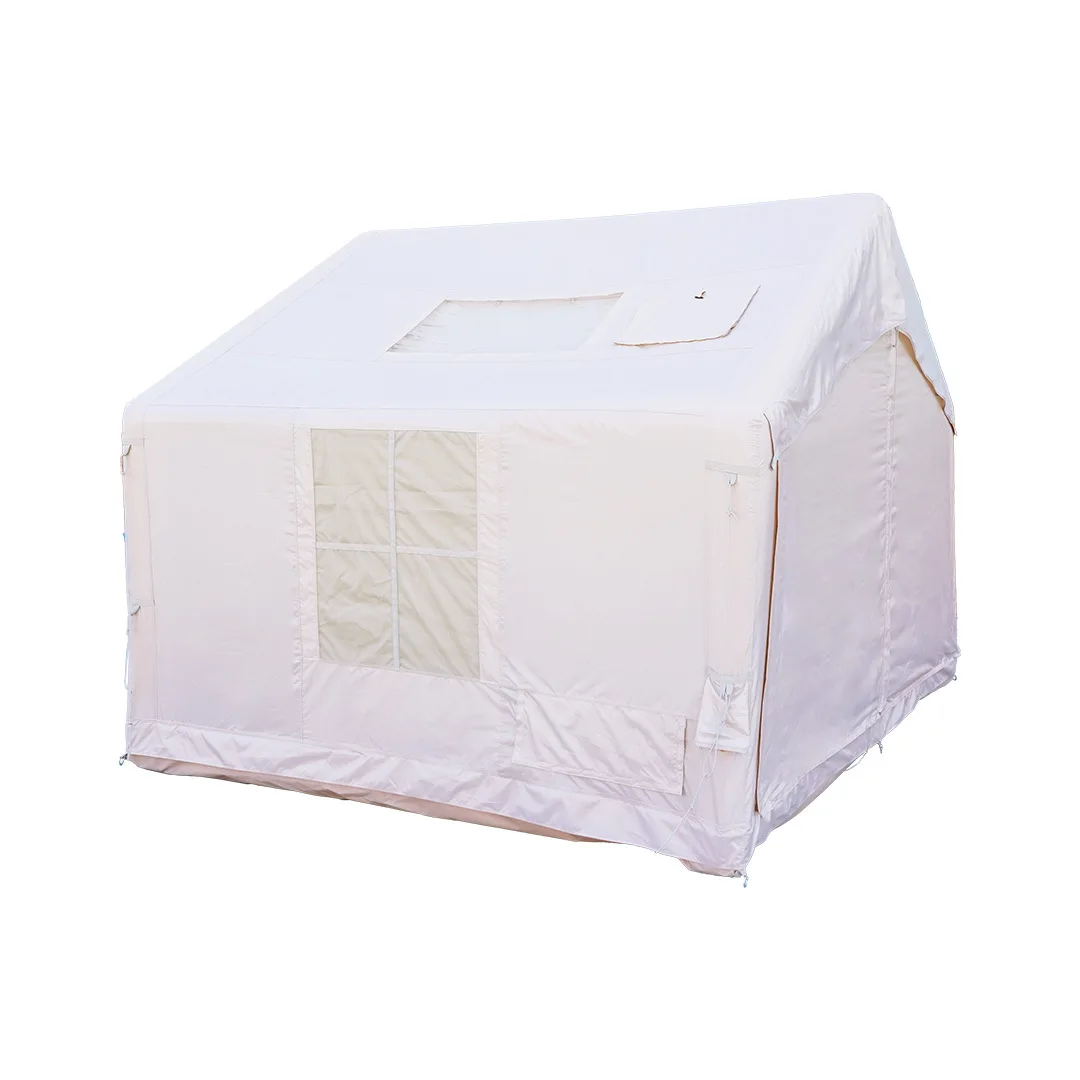 Luxury Waterproof PVC & Cotton Inflatable Tent for Outdoor Camping Adventure and Wilderness Excursions Portable Design