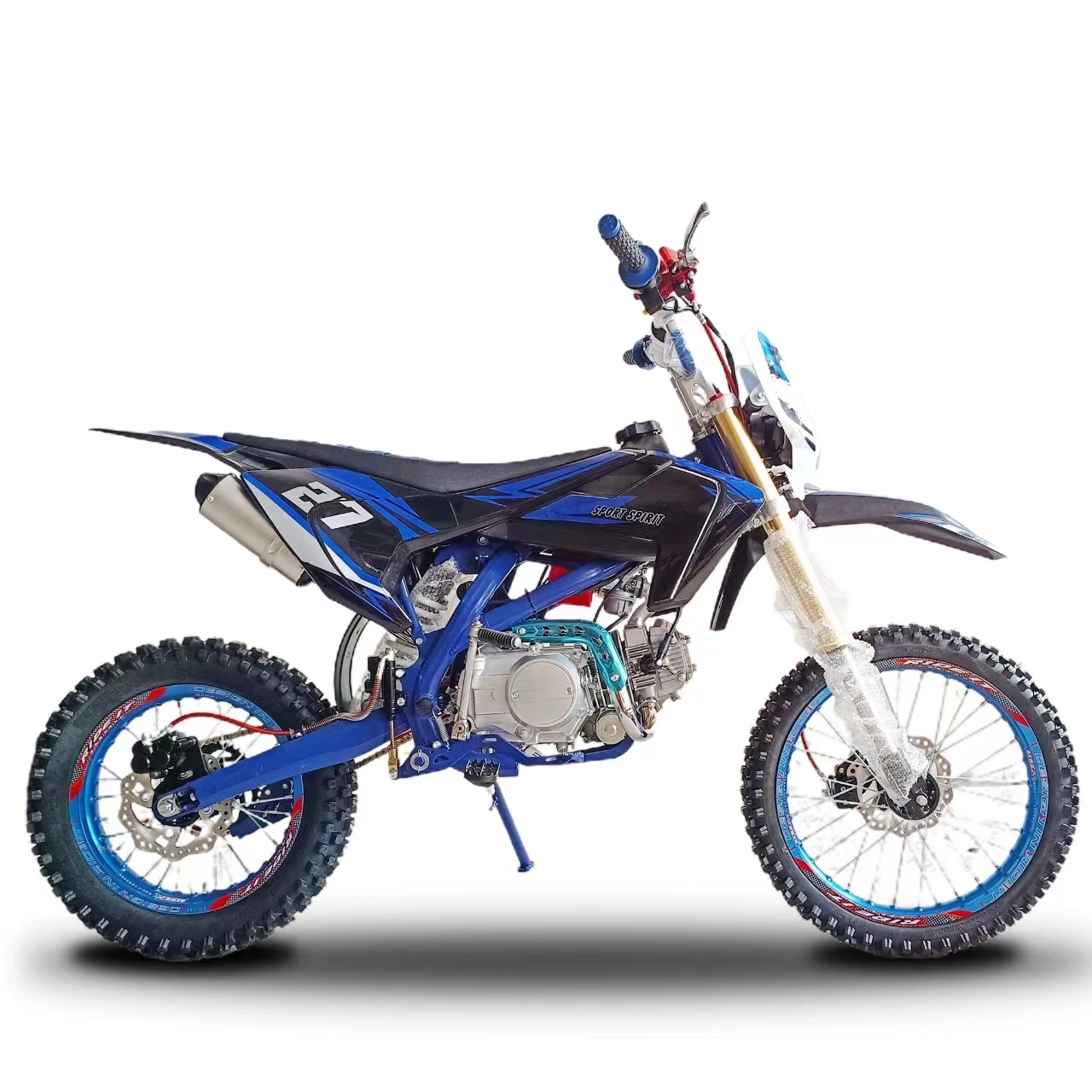 Мотоцикл для взрослых мотоцикл 125cc мотоциклетный 4-тактный бензиновый внедорожный передний 17-дюймовый задний 14-дюймовый