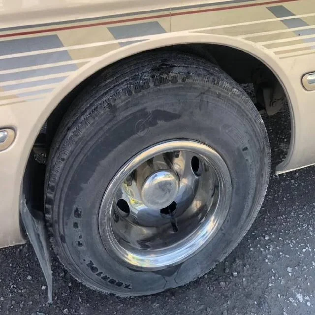 Second Hand Coaster Bus  LHD Mini Diesel Bus  Promition Price White Golden Brown For stock Africa Negeria Dubai