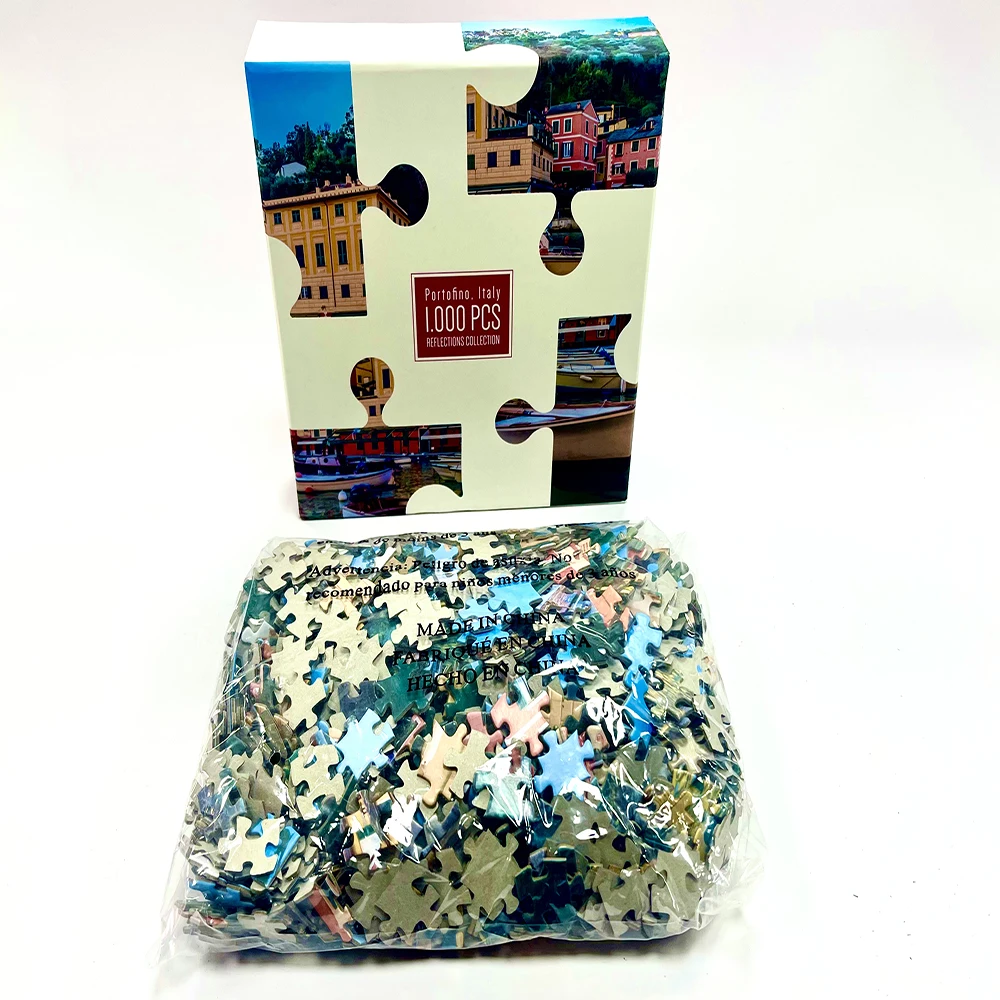 OEM Factory Professional Jigsaw Puzzle Printing 1000 pieces Puzzle Board Game Custom Paper Jigsaw Puzzle for Family Games