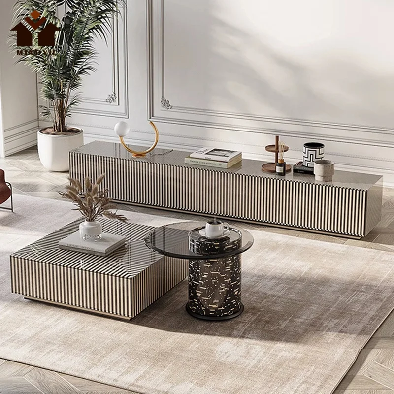 Best Selling Home Decoration Wholesale TV Stand Villa Lounge Furniture Wooden New TV Cabinet