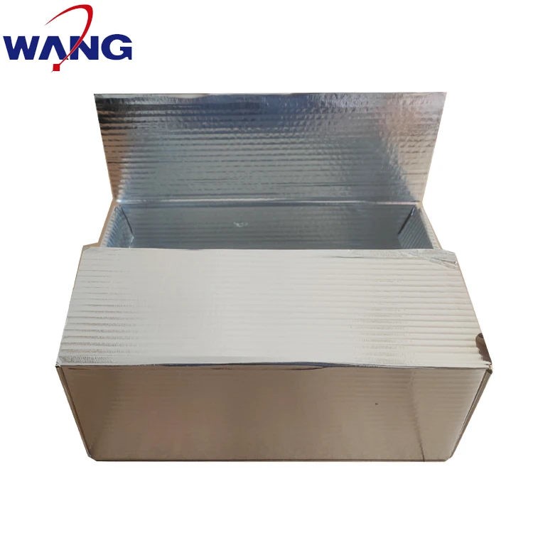 Waterproof and moisture-proof double-sided aluminum coated insulated carton Aquatic products packaging express box