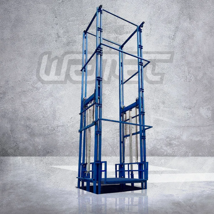 Outdoor Indoor Guide Rail Elevator Hydraulic Cargo Lift