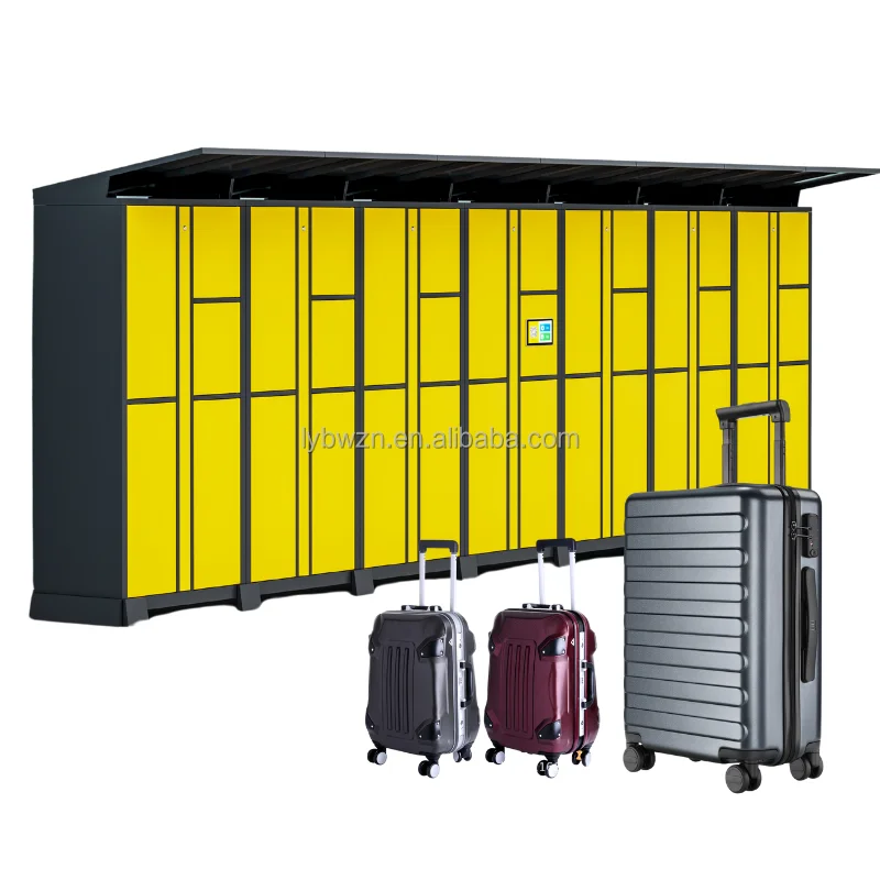 Colorful electronic metal locker cabinet luggage lockers Electronic Lock Smart Luggage Storage Lockers System