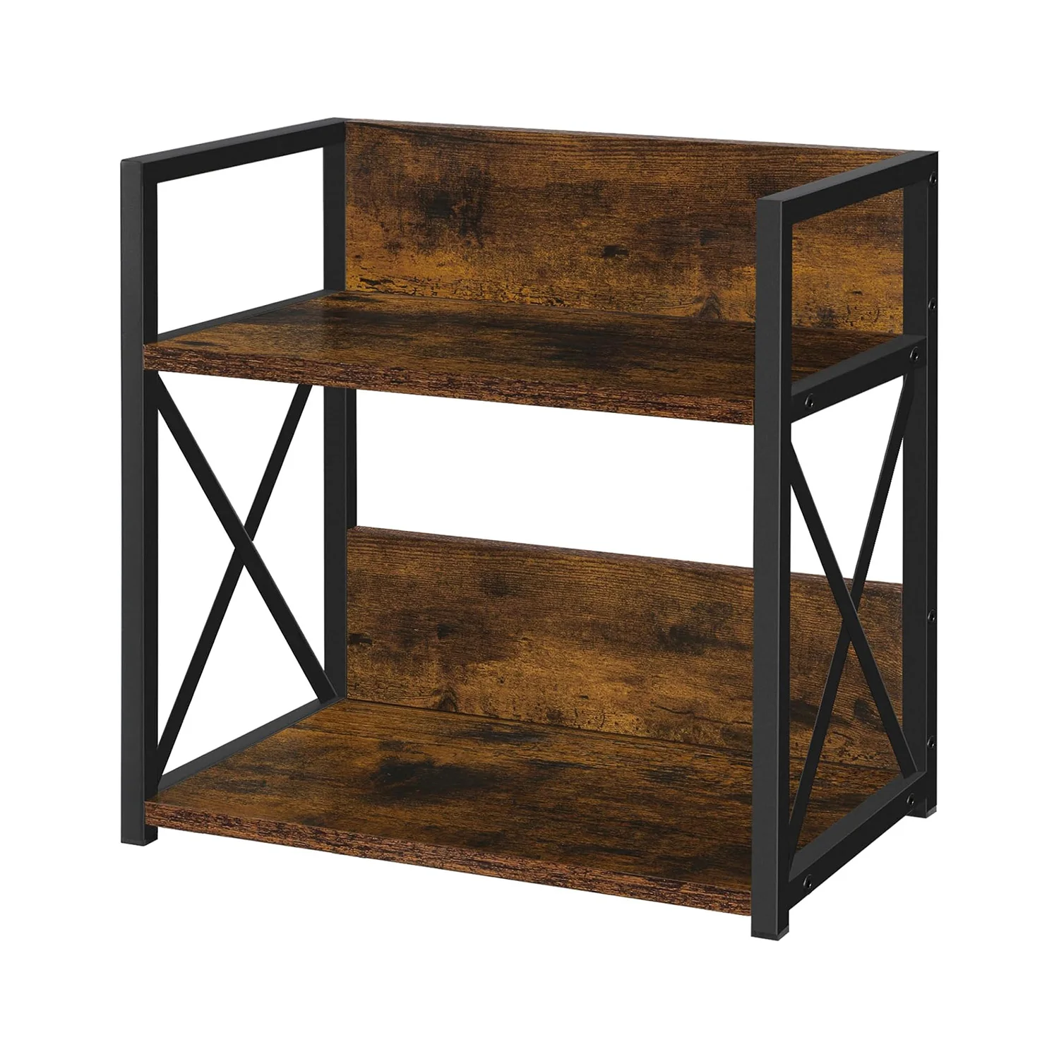 2 Tier Wooden Kitchen Counter Shelf Spice Rack Coffee Bar Accessories Organizer for Countertop