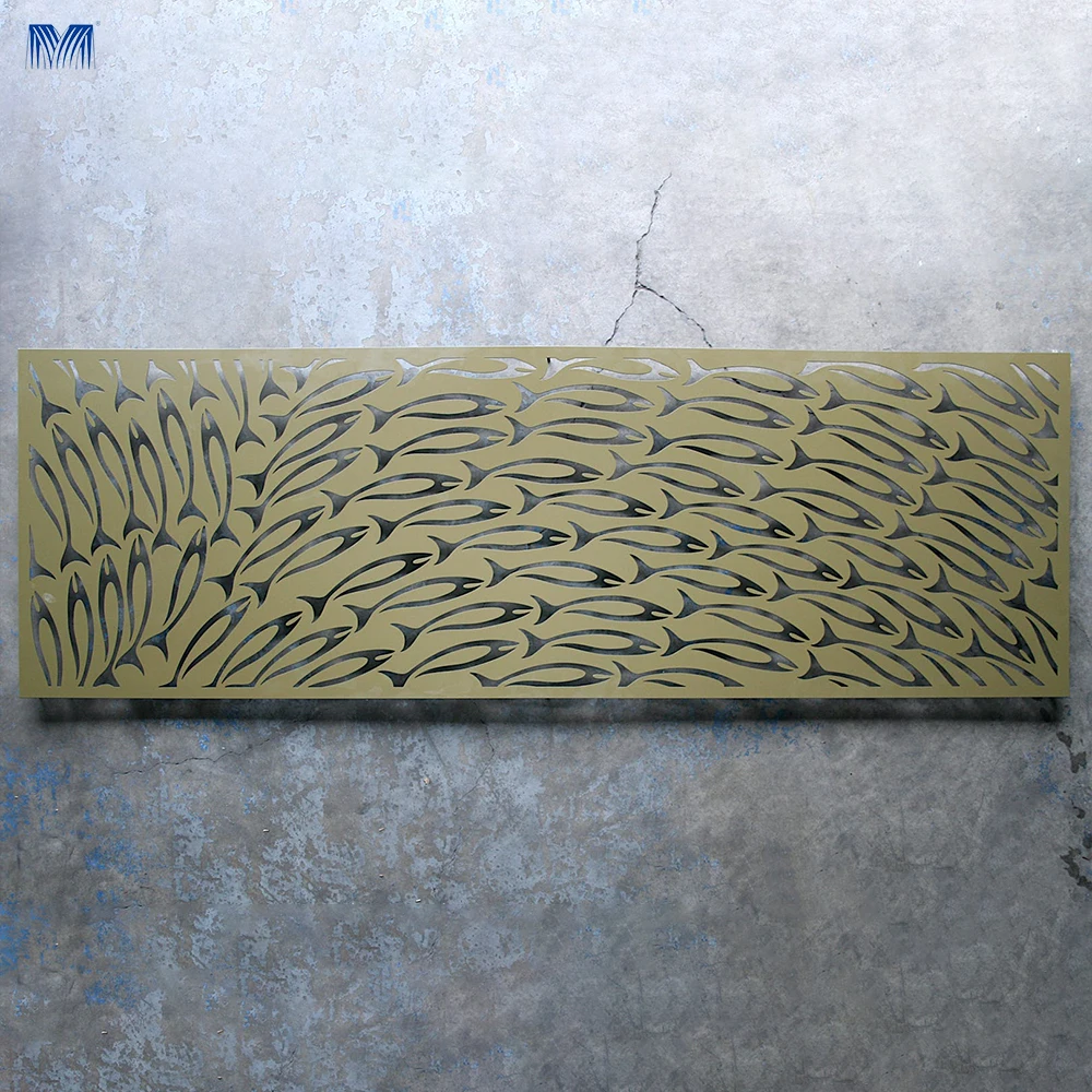 Doors laser cut metal panel stainless steel outdoor privacy separator living room wall screen interior partitions divider rooms