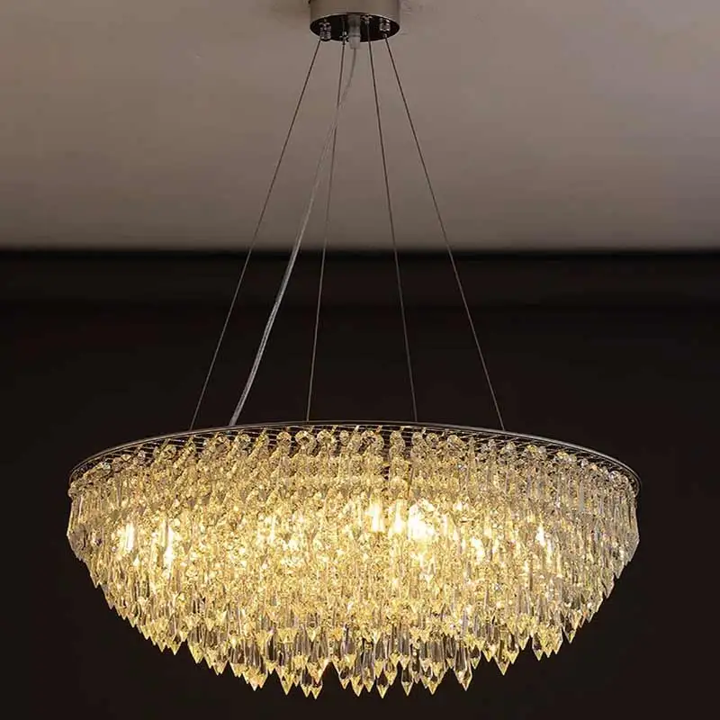 Crystal Light Hotel Restaurant Decoration Led Luxury K9 Ceiling Chandeliers