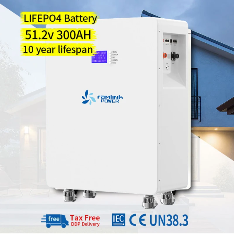 512 300ah Lifepo4 48v 300 Ah LifePO4 Battery 5kwh 10kwh 15Kwh 20KWH Home Energy Storage Solar Inverter System with Lithium Ion