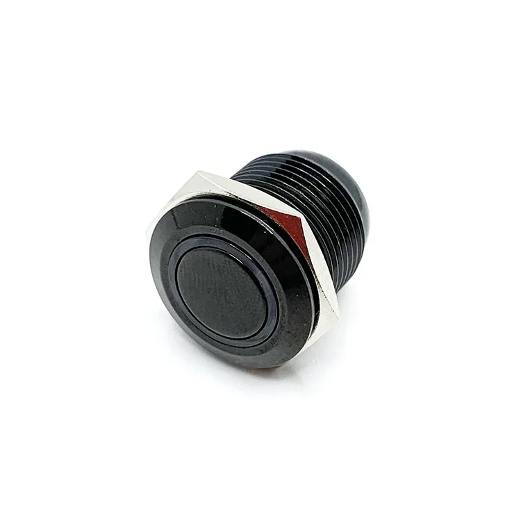  Black Aluminum Oxidation 16MM 4 Pin Welding Terminal 24 volt Push Button
