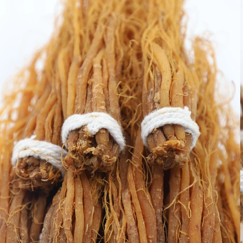 HUARAN Pure Natural Plant Chinese Herb Ginseng Root Health Food Ginseng Tea  Dried Red Ginseng