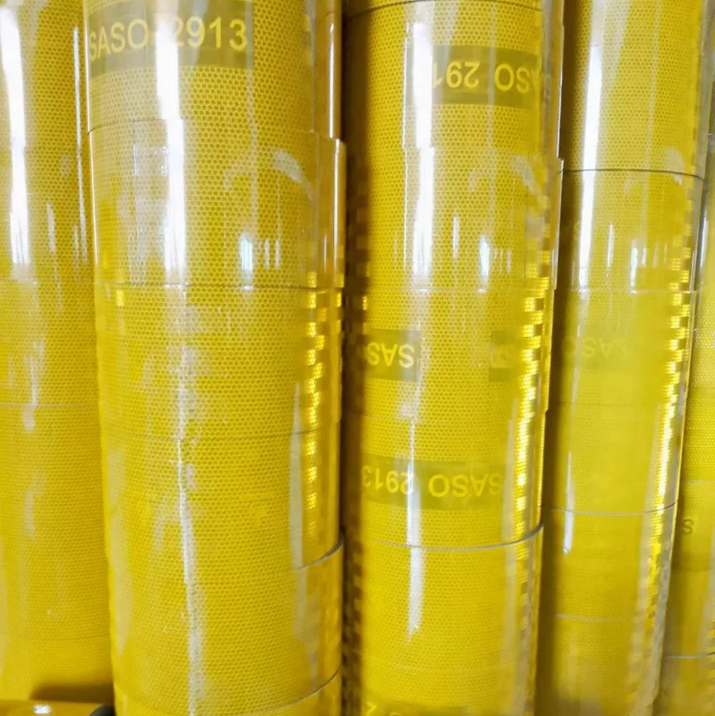 PET/ PE Oil based pressure-sensitive adhesive Imported composite adhesive White Red Yellow Reflector Tape for Car