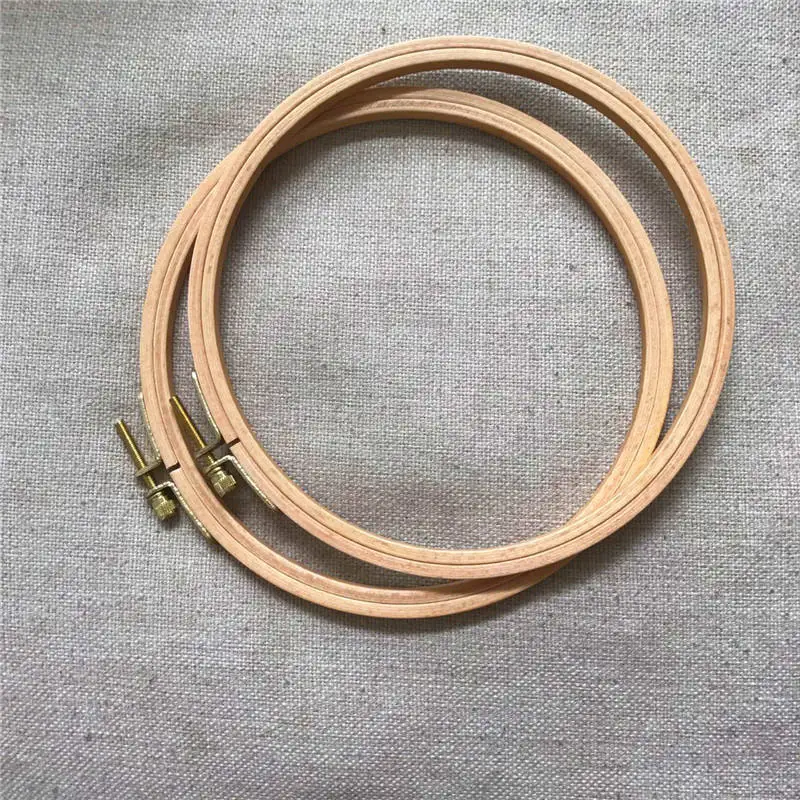 Bamboo Embroidery Hoop Frame Round Circle Cross Stitch Hoop DIY Art Craft Handy Sewing