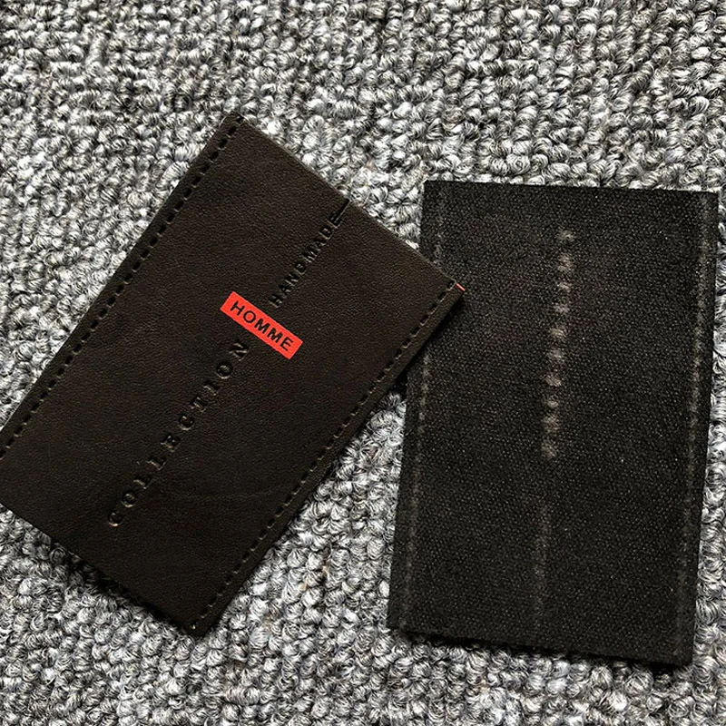 Garment Accessories Manufacture Wholesale Custom Embossed Brand Logo Patchwork Leather Label Patches