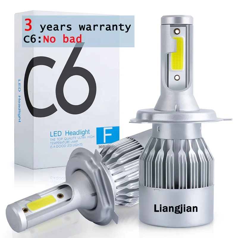 Led headlight C6 36W 3800 lumens car led headlight led light car headlight h1 h7 880 led car head lamp