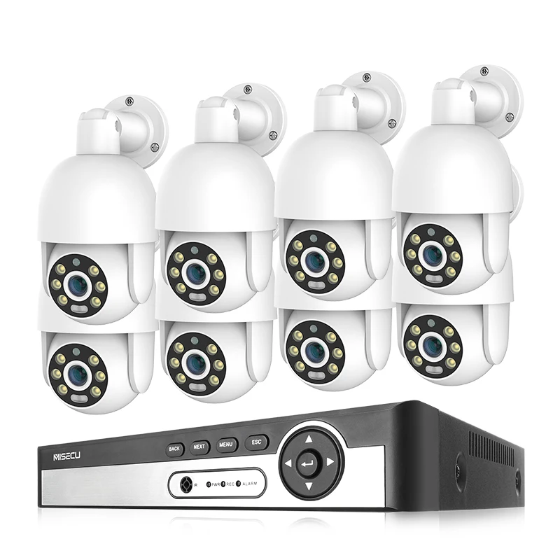 8CH 8MP Newest H.265 Cctv Camera System Nvr 8Mp Camera Ip Day And Night Dome Poe Camera System