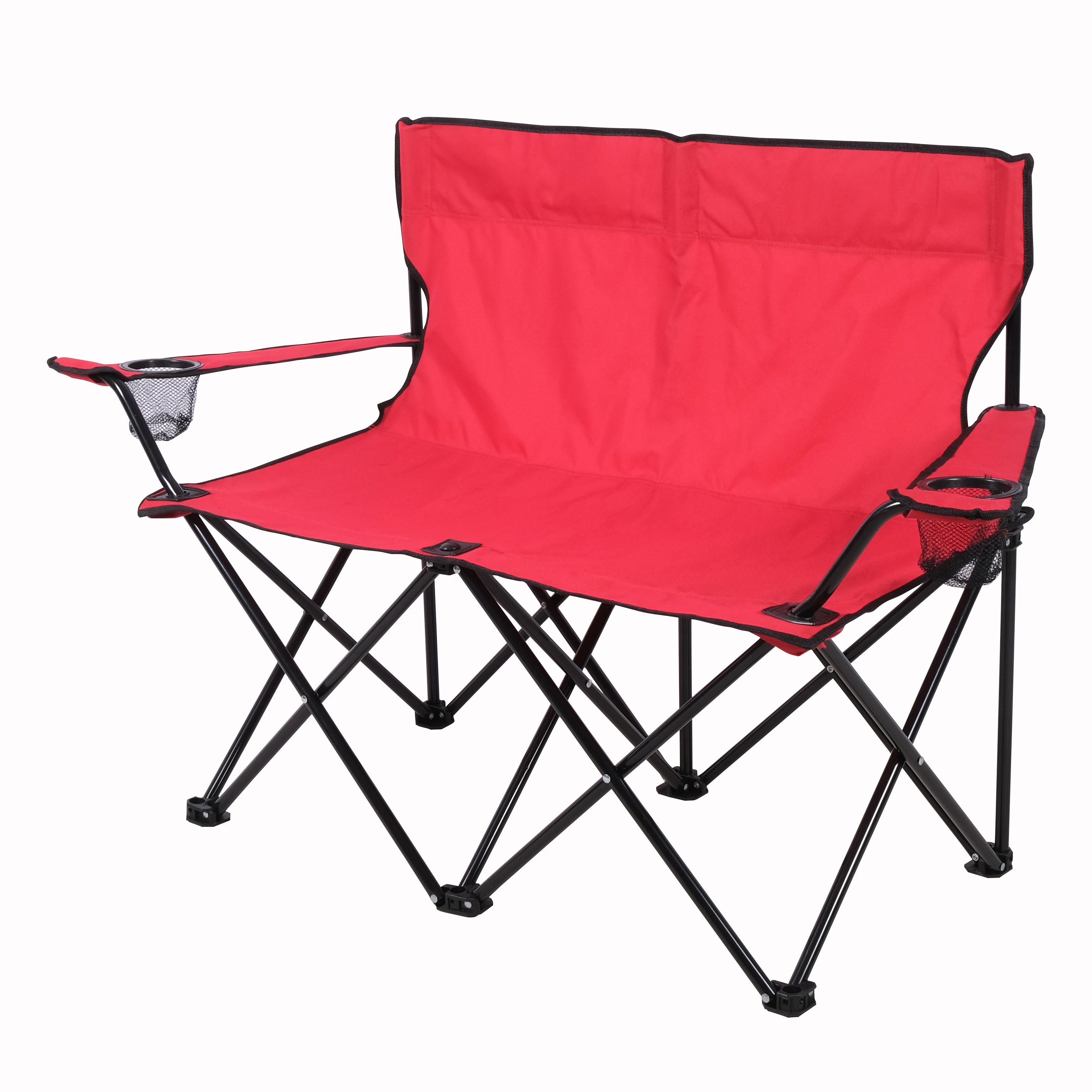 Manufacturing Vendor Hitree Outdoor Camping Chairs with Cup Holder Cooler Bag Folding Camping Outdoor Chair Lawn
