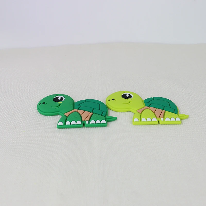 Hot Products BPA Free Chewable Pendant Nursing DIY Necklace Turtle Baby Teether Silicone Teething Toy