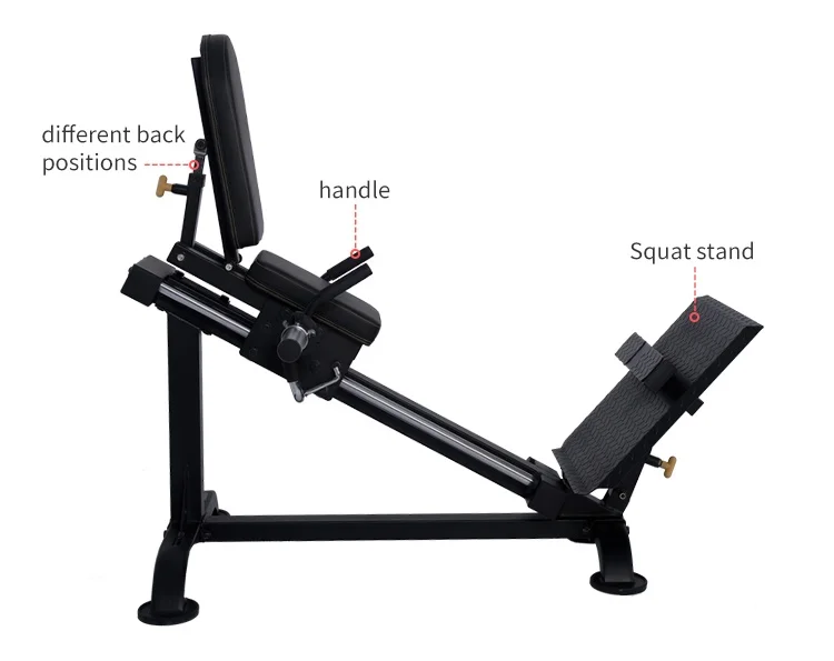 Gym Fitness Equipment Multi Function Hack Squat Calf Raise Machine Compact Leg Press Machine