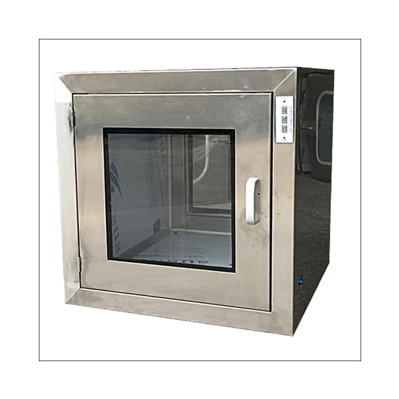 Stainless Steel Pass Box Static Type Electrical Interlock Clean Room Pass Through Box