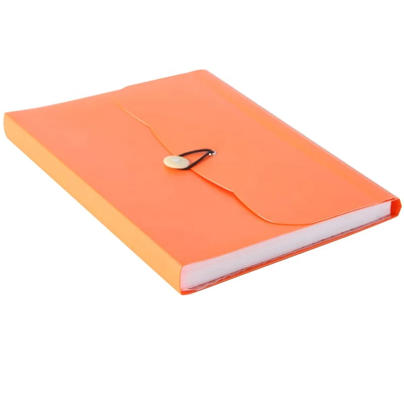
A4 Size File Document Folders with Label Plastic Pockets Expanding Folder Pocket 