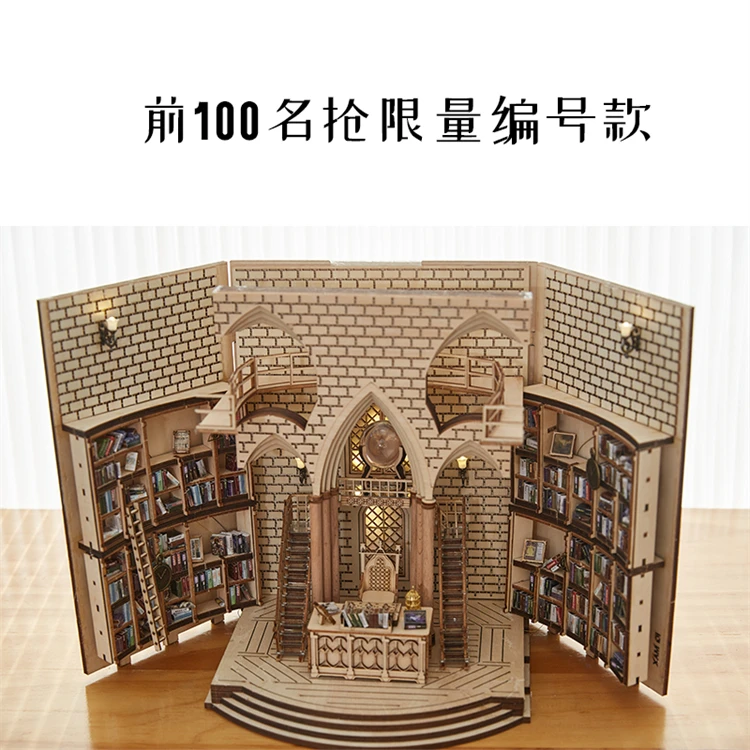 Discount Price Wooden Decoration 3D Diy Office Building Puzzle