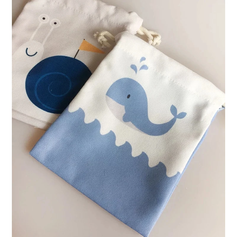 Gift Jewelry Lash Shopping Cotton Pouch Wholesale Customized Canvas Wedding Party Tote Bags for Storage
