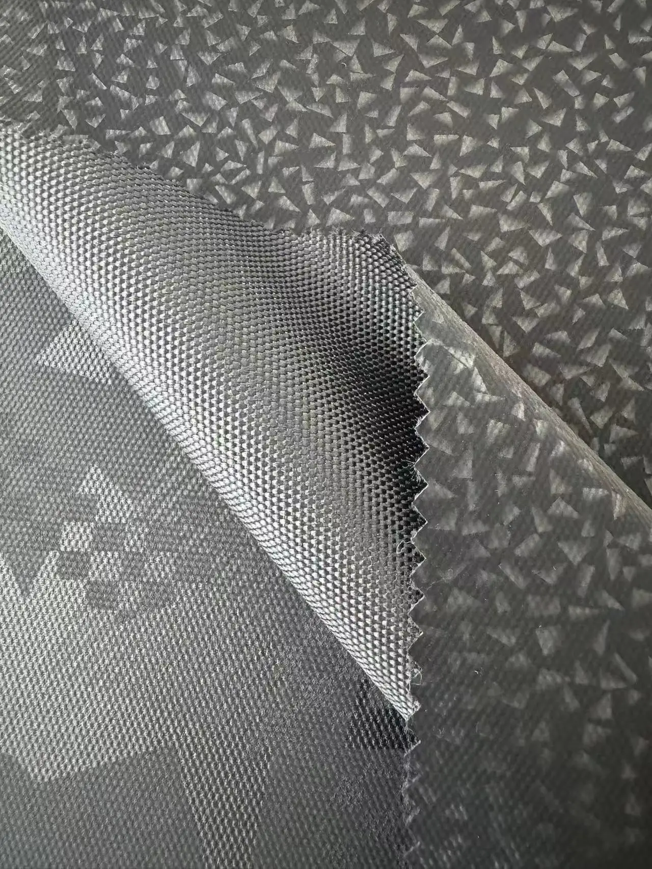 900D 600D pu transfer printing release paper black yarn high strength  oxford fabric for bags luggage