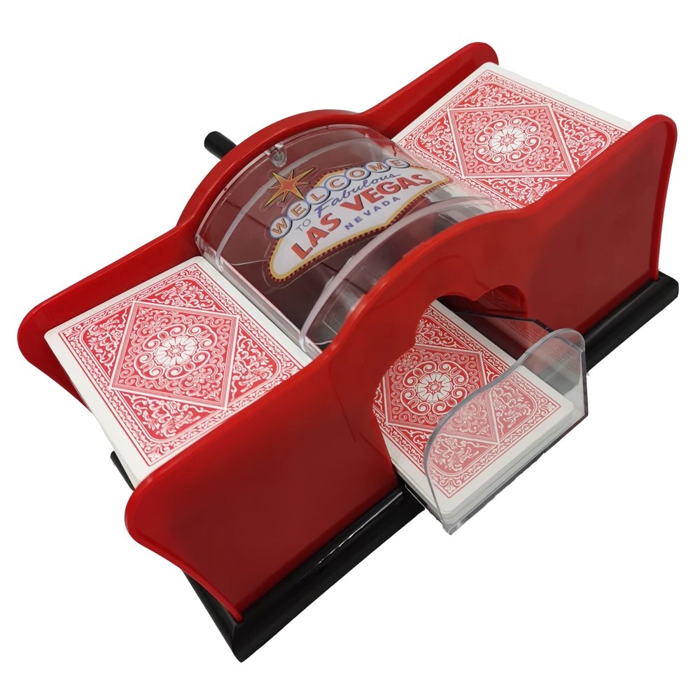 Yuanhe red Casino 2-Deck Hand Manual Card Shuffler card shuffler manual poker card shuffler