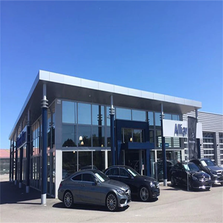 Сборный зал сборные автомобильные мастерские стальная конструкция 4s выставочного зала Китай промышленная стальная конструкция здания