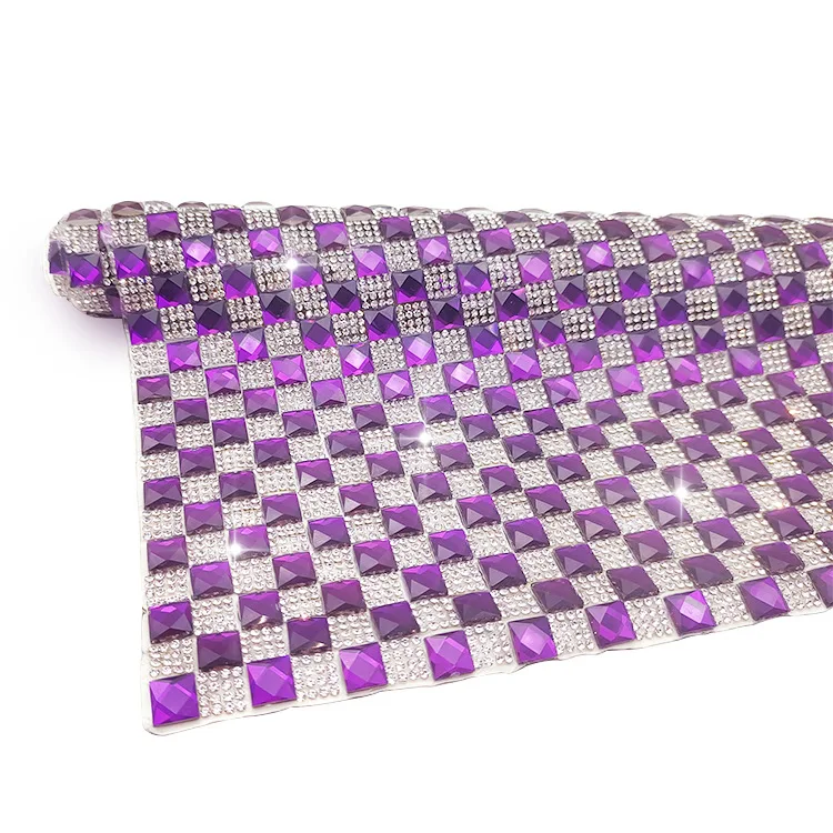 Top Quality Hotfix Rhinestone Sheets 40*24cm Glass Decorated Applique For Clothes Jewelry Crafts