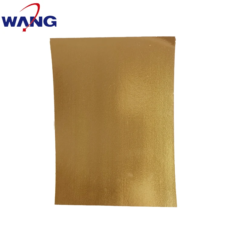 Metallic Cardstock Craft Cardboard Gold Silver Mirror Foil Roll Wrap Gift Packaging Metallic Paper Roll For Labels