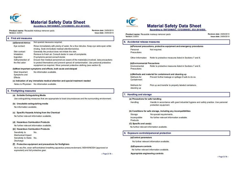 Zero Waste 8cm Soft All Skin Cotton Makeup Remover Pads Set Women Reusable Cotton Bamboo Face Wipes Eco Friendly