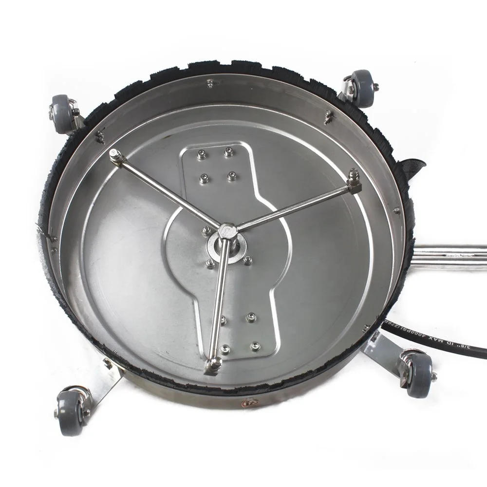 
15 Inch Pressure Surface Cleaner ,2 Extension Wand,2 Replacement Nozzles, 4000 PSI 