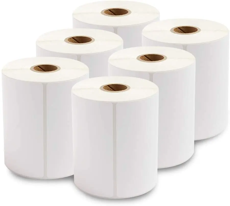 Custom Roll Blank Sticker Direct thermal paper shipping label barcode SKU labels Label