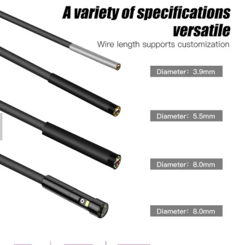 3.9 mm P40 5 meter handhold screen endoscope camera 4.3 inch industrial handheld borescope 3.9mm 2.0mp inspection snake camera