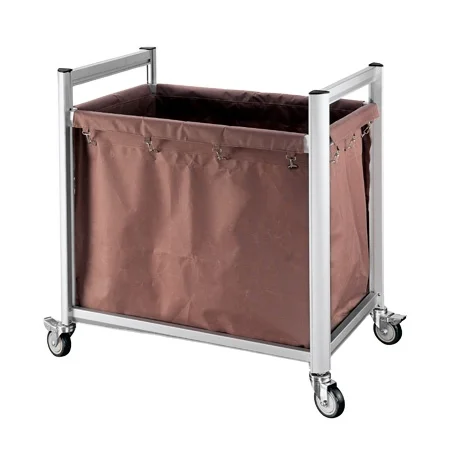 Wholesale Hotel Linen Laundry Cart With 4 Wheels Aluminum Trolley